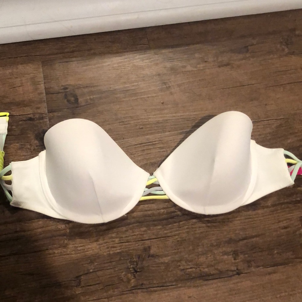 White bandeau top